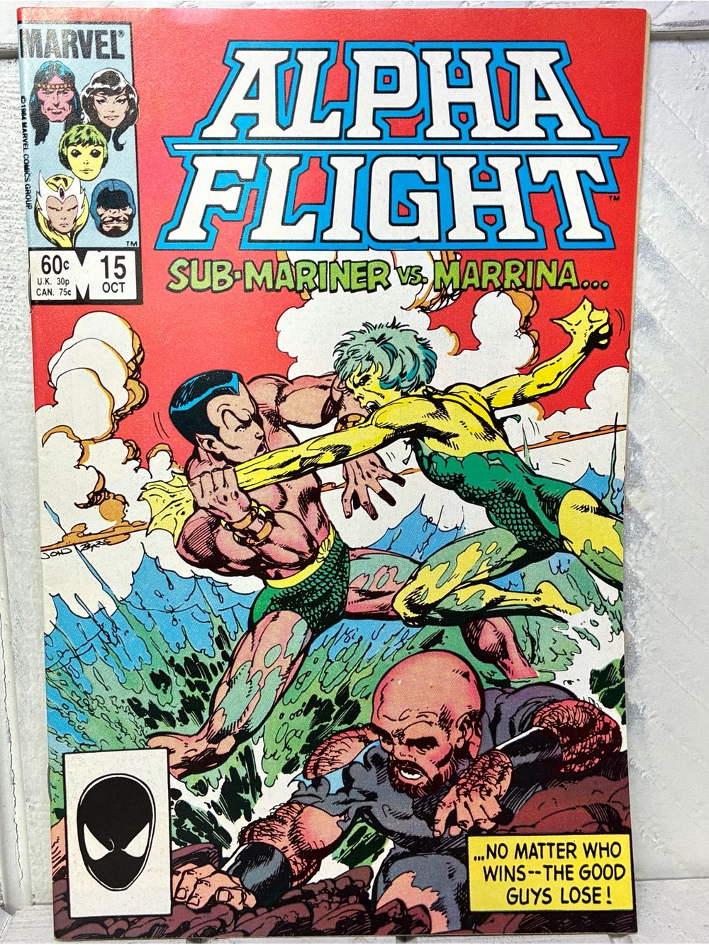 Marvel Alpha Flight Sub Mariner Vs. Marrina Comic Book Vol. 1 No. 15 1984